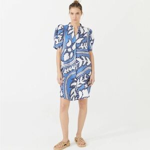 Blue and White Patterned Dress
